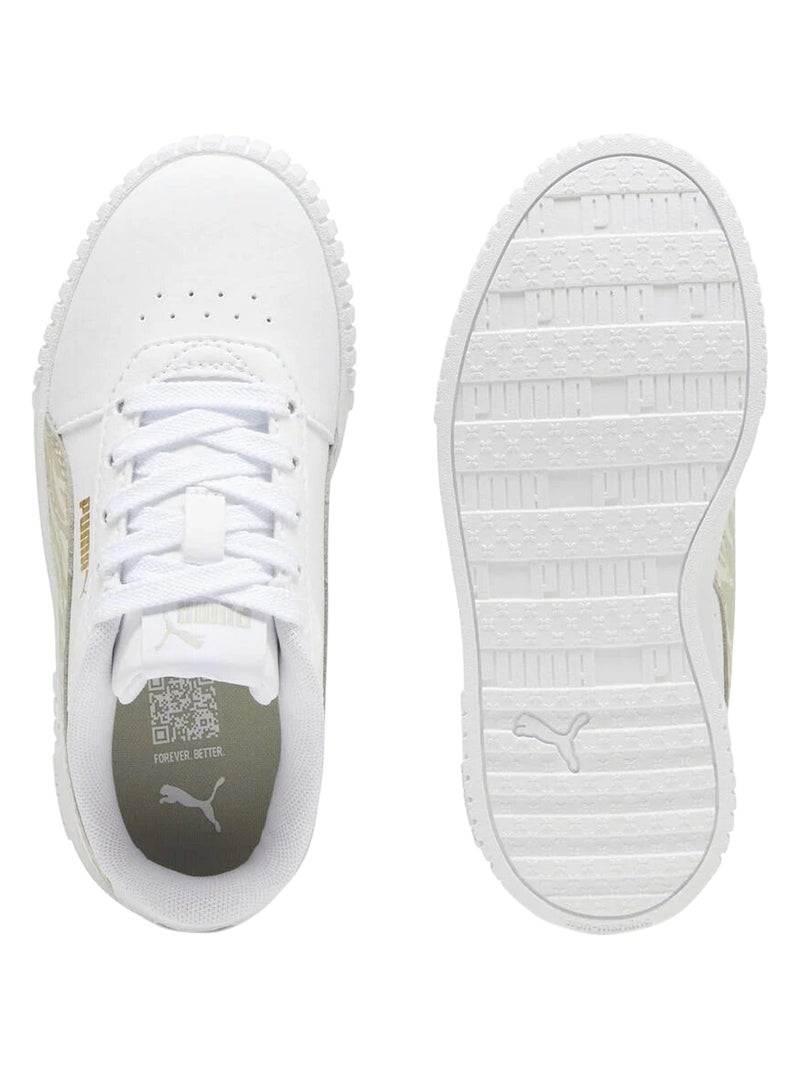 Basket Enfant à Lacets Puma Carina 2.0 Zebra PS Blanc - Kiabi