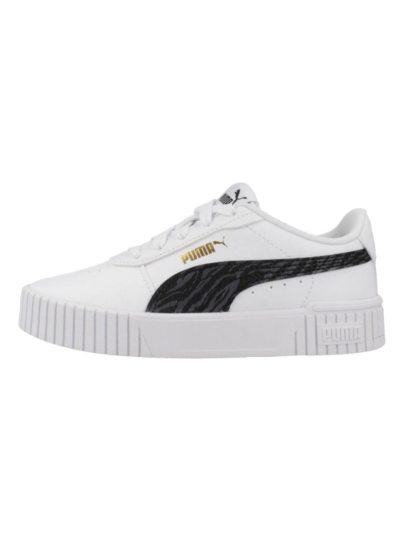 Basket Enfant à Lacets Puma Carina 2.0 Zebra PS Blanc Noir - Kiabi