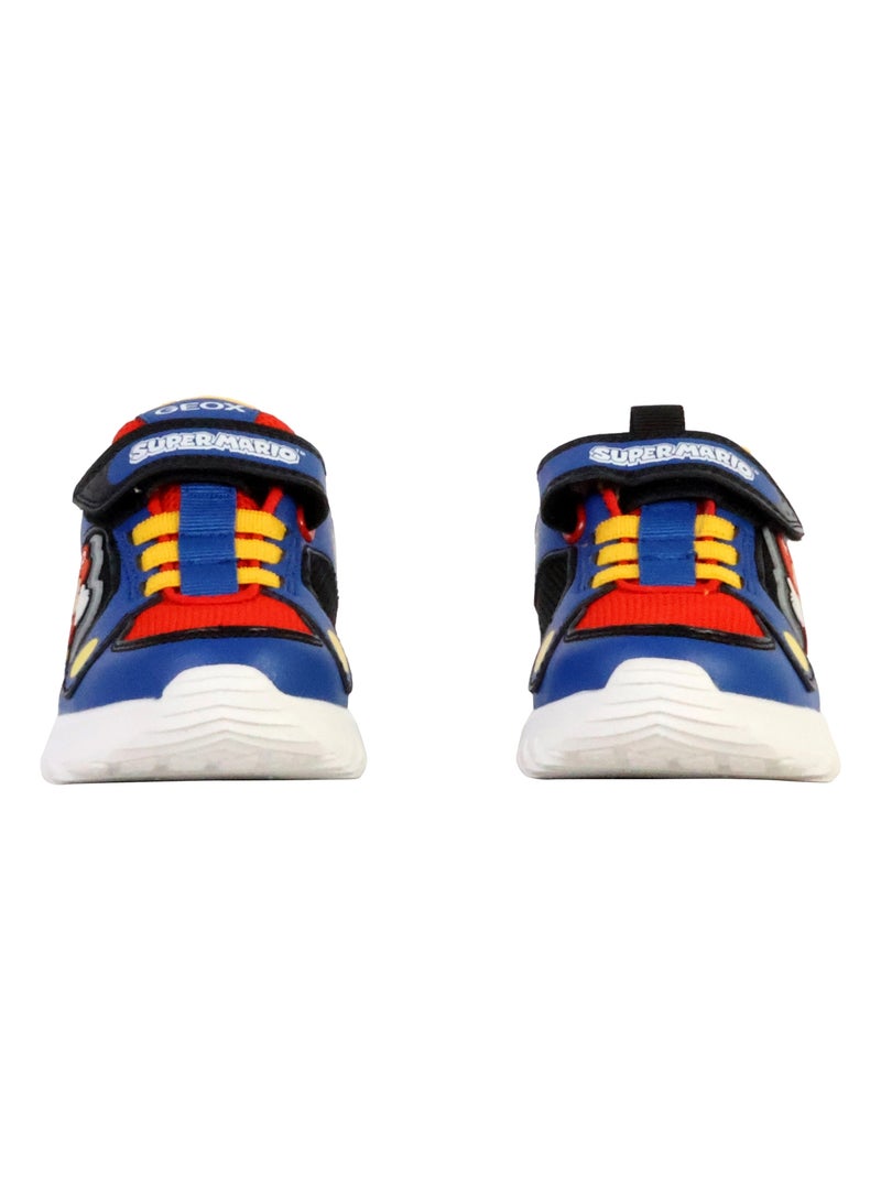 Basket Enfant à Scratch Geox Ciberdron Bleu - Kiabi
