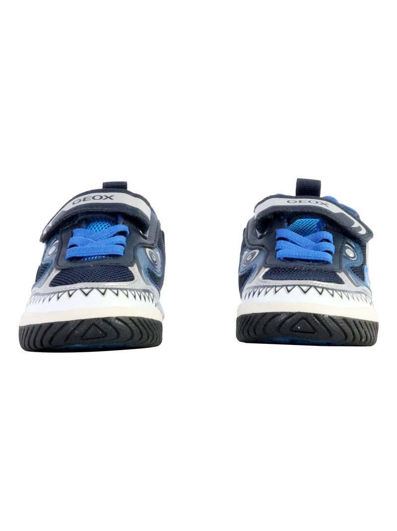 Basket Enfant à Scratch Geox Inek Bleu marine - Kiabi