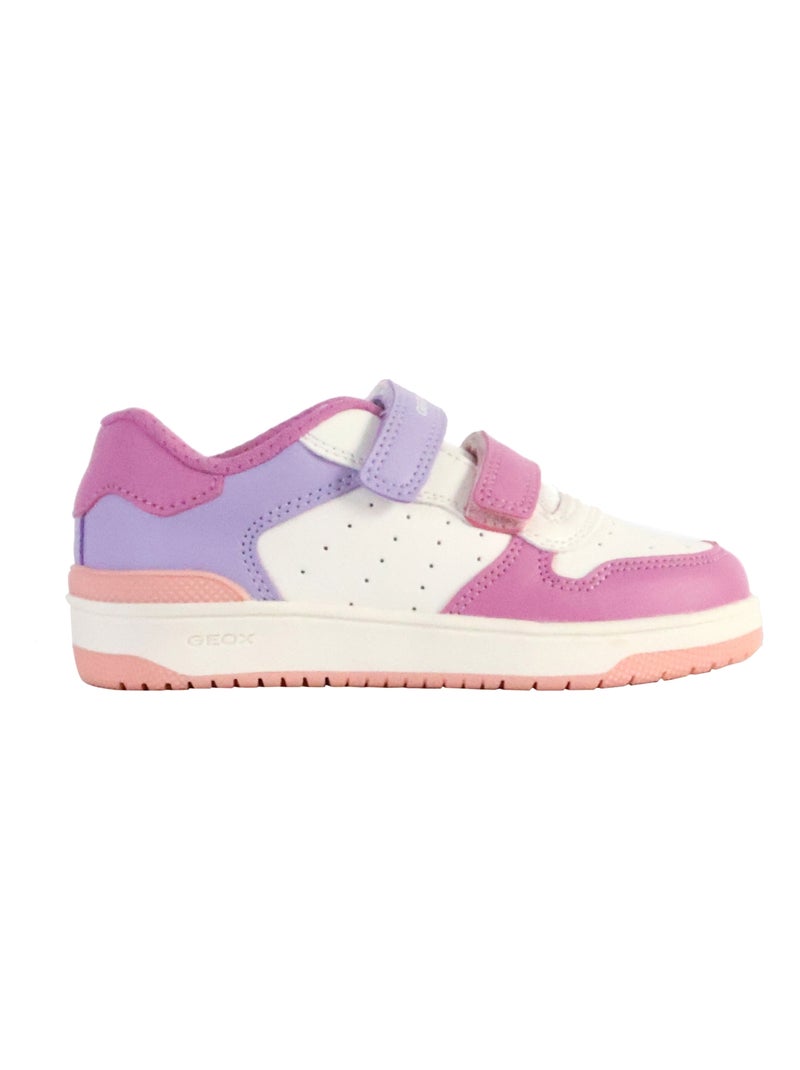 Basket Enfant à Scratch Geox Washiba Blanc - Kiabi