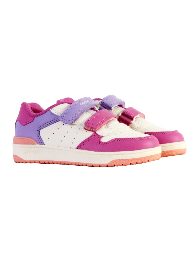 Basket Enfant à Scratch Geox Washiba Blanc - Kiabi