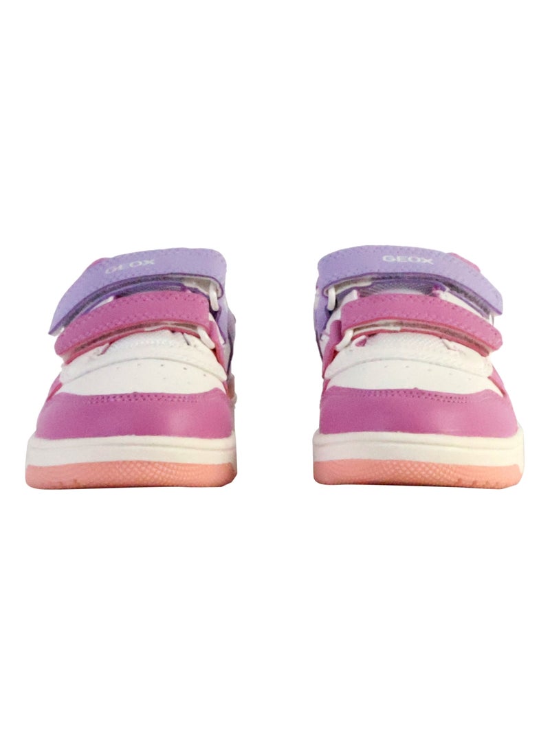Basket Enfant à Scratch Geox Washiba Blanc - Kiabi