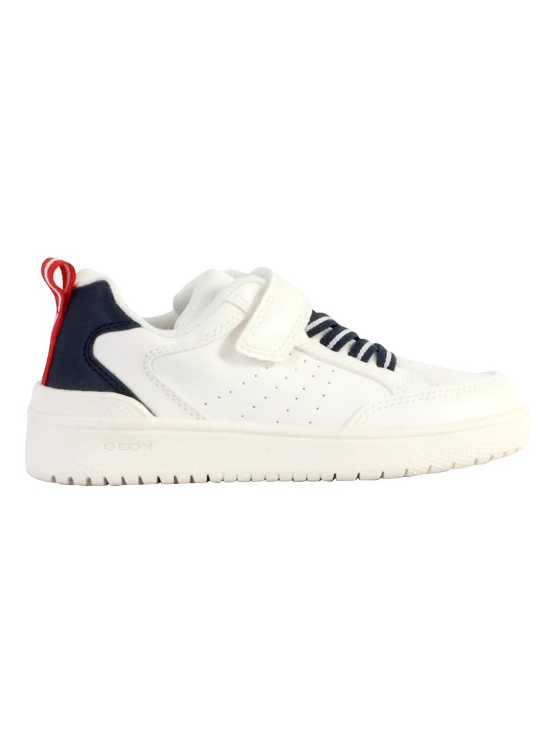 Basket Enfant à Scratch Geox Washiba Blanc - Kiabi