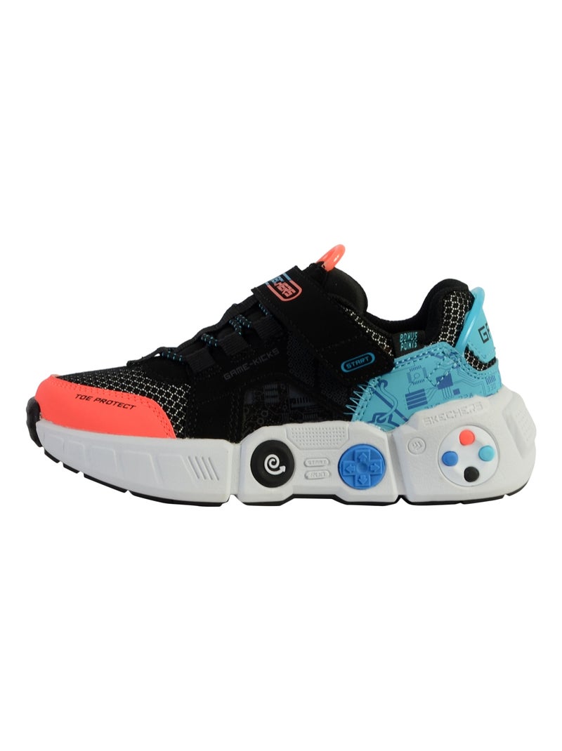 Basket Enfant à Scratch Skechers Gametronix Noir - Kiabi