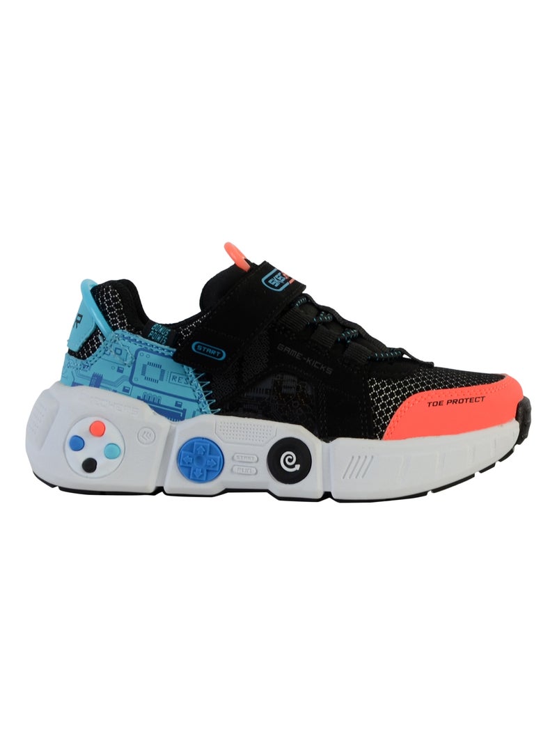 Basket Enfant à Scratch Skechers Gametronix Noir - Kiabi