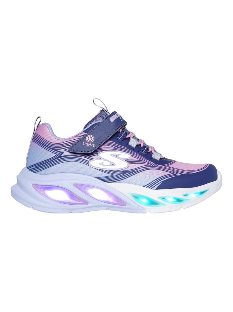 Basket Enfant à Scratch Skechers Lite-Cosmic Glow Multicolore - Kiabi