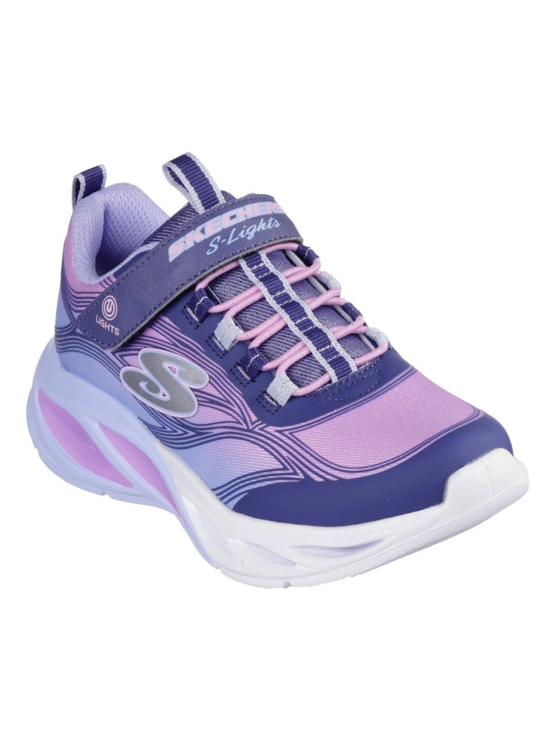 Basket Enfant à Scratch Skechers Lite-Cosmic Glow Multicolore - Kiabi