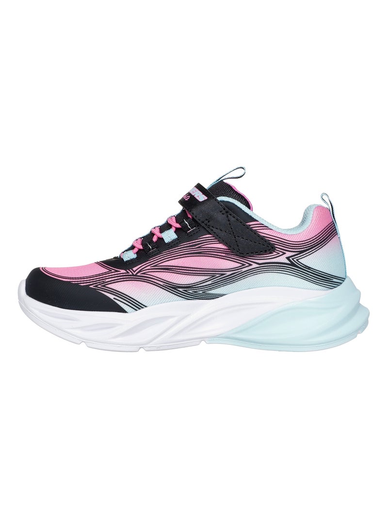 Basket Enfant à Scratch Skechers Lite-Cosmic Glow Noir - Kiabi