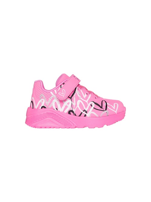 Basket Enfant à Scratch Skechers Uno Lite-Love Levitate - Kiabi