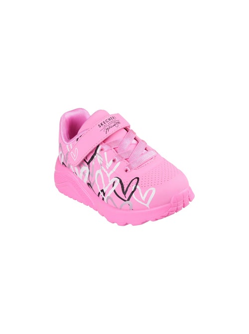 Basket Enfant à Scratch Skechers Uno Lite-Love Levitate - Kiabi
