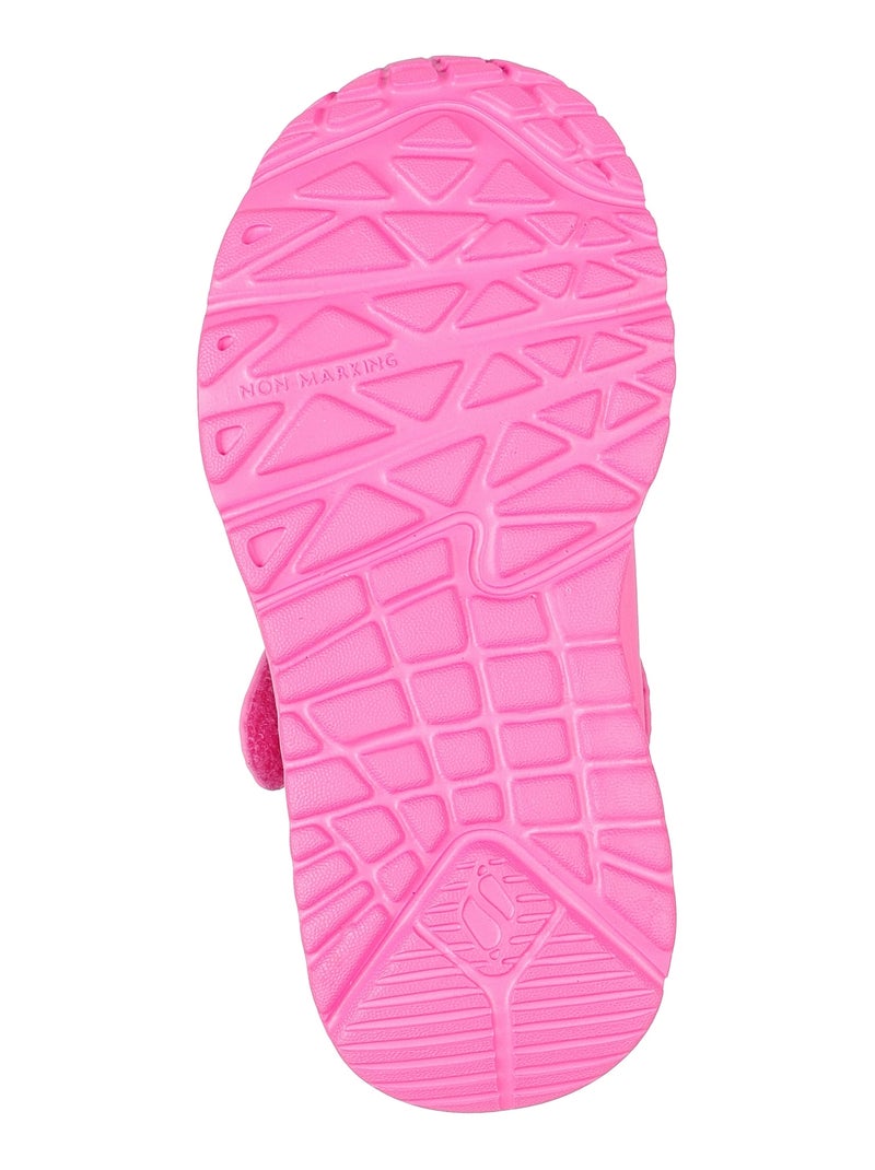 Basket Enfant à Scratch Skechers Uno Lite-Love Levitate Rose - Kiabi