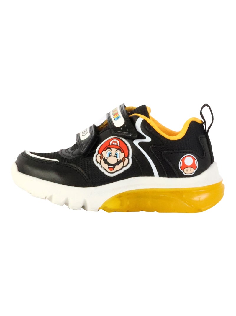 Basket Enfant à Scratches Geox Ciberdron Noir Orange - Kiabi
