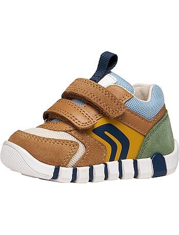 Basket Enfant Cuir Geox Lupidoo B.D Suede Mesh