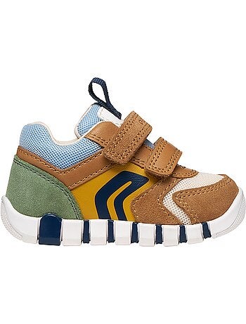 Basket Enfant Cuir Geox Lupidoo B.D Suede Mesh