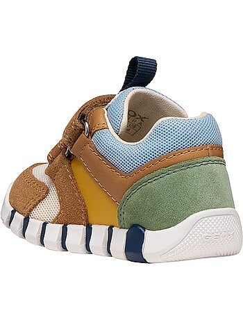 Basket Enfant Cuir Geox Lupidoo B.D Suede Mesh
