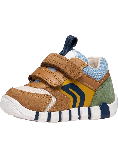 Basket Enfant Cuir Geox Lupidoo B.D Suede Mesh - Kiabi