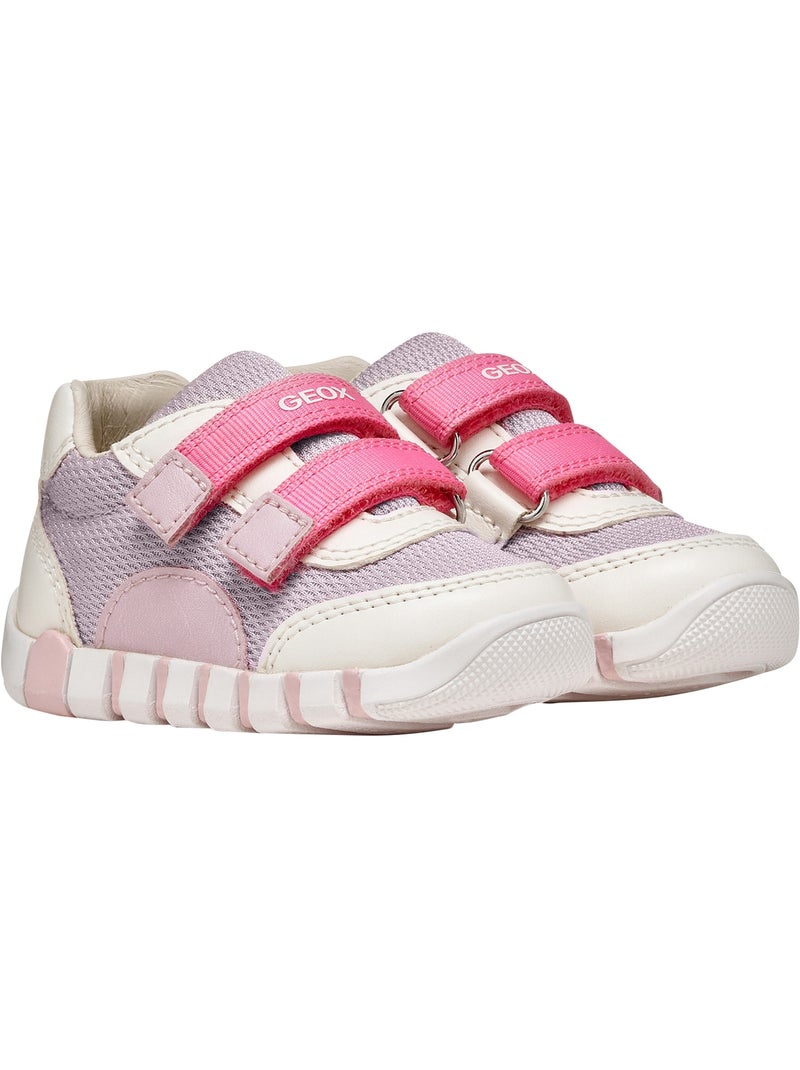 Basket Enfant Cuir Geox Lupidoo G A Mesh Geobuck Blanc - Kiabi