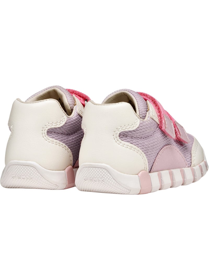 Basket Enfant Cuir Geox Lupidoo G A Mesh Geobuck Blanc - Kiabi