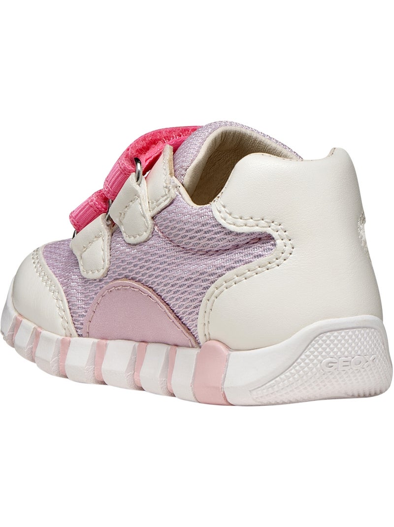 Basket Enfant Cuir Geox Lupidoo G A Mesh Geobuck Blanc - Kiabi