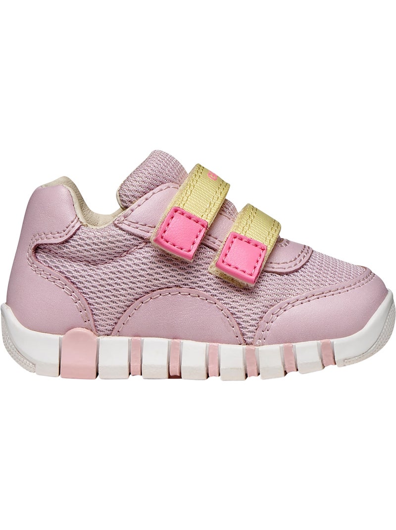 Basket Enfant Cuir Geox Lupidoo G A Mesh Geobuck Rose - Kiabi