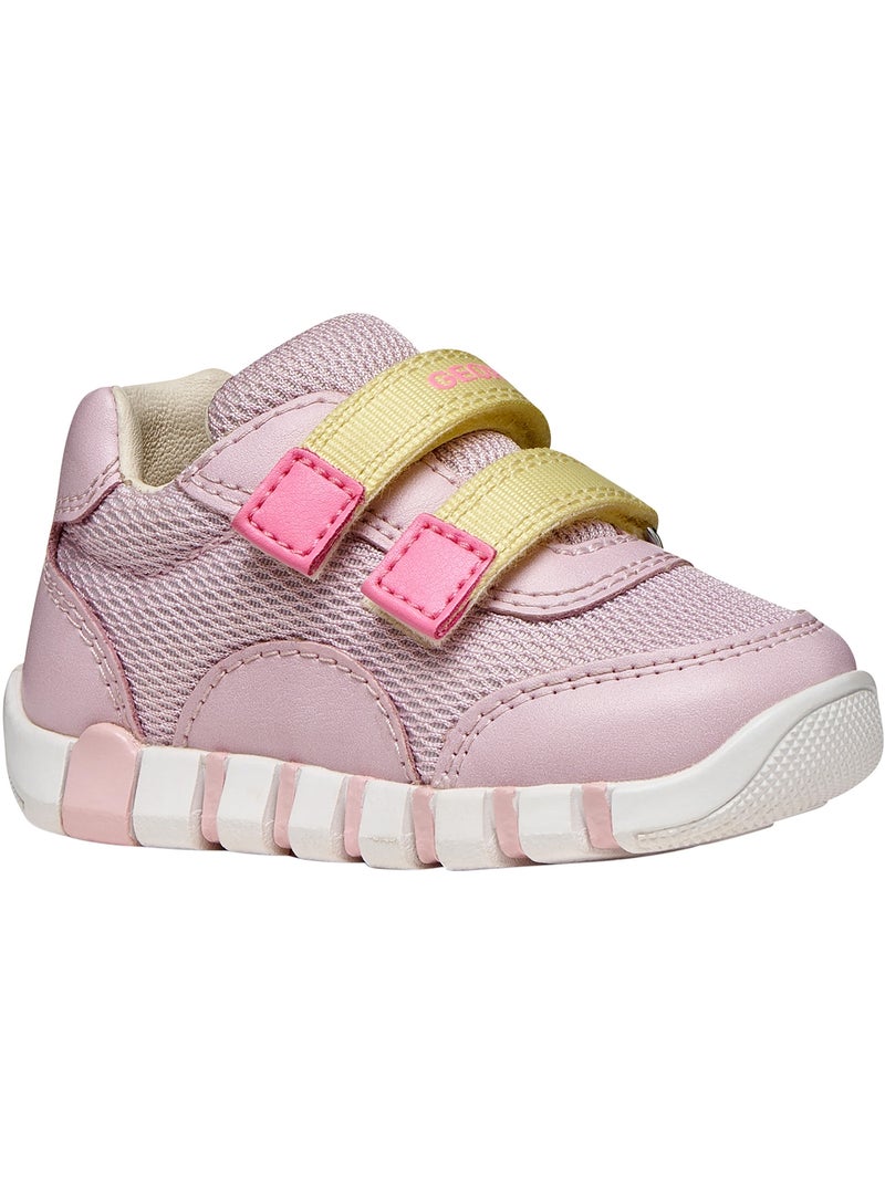 Basket Enfant Cuir Geox Lupidoo G A Mesh Geobuck Rose - Kiabi