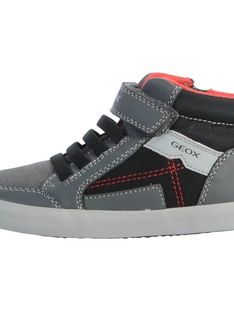 Basket Enfant Garçons Geox Gisli Gris - Kiabi