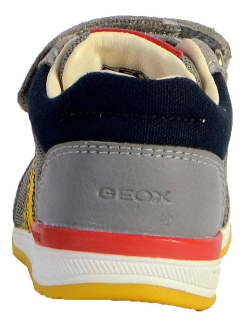 Basket Geox Bébé Garçons B Rishon B.B - Mesh+Suede Gris - Kiabi