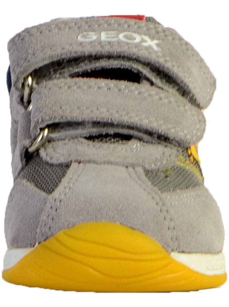 Basket Geox Bébé Garçons B Rishon B.B - Mesh+Suede Gris - Kiabi