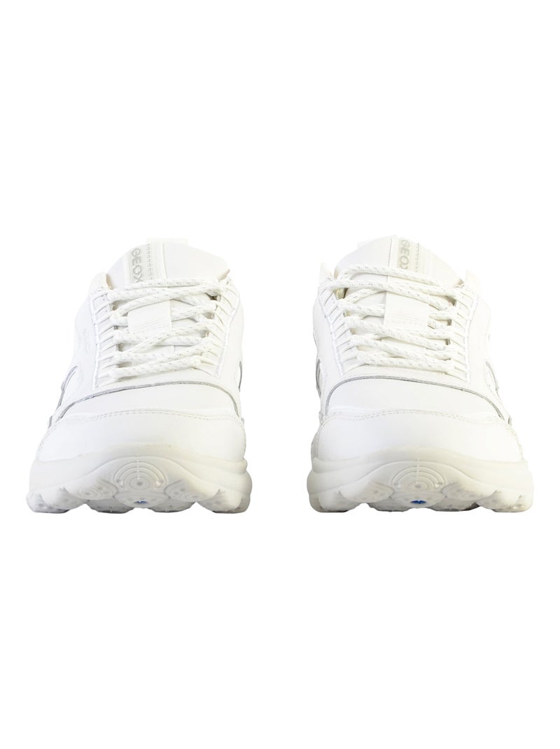 Basket Geox Cuir Spherica C - Nap+Knitt Blanc - Kiabi
