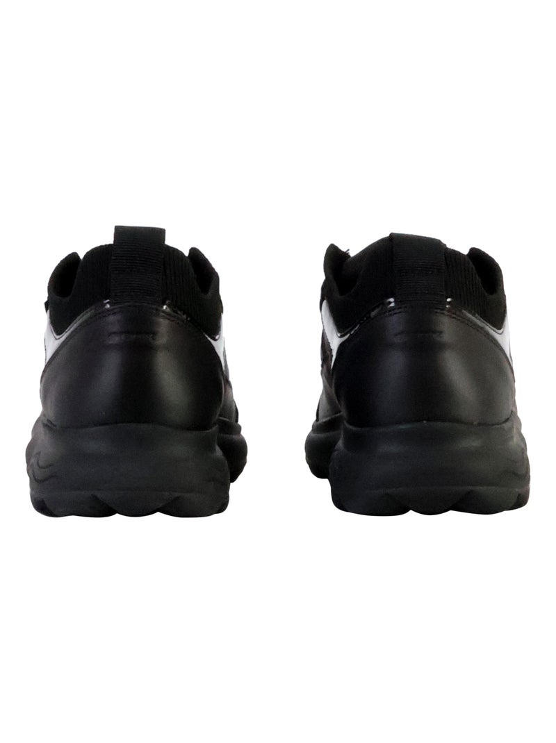 Basket Geox Cuir Spherica C - Nap+Knitt Noir - Kiabi