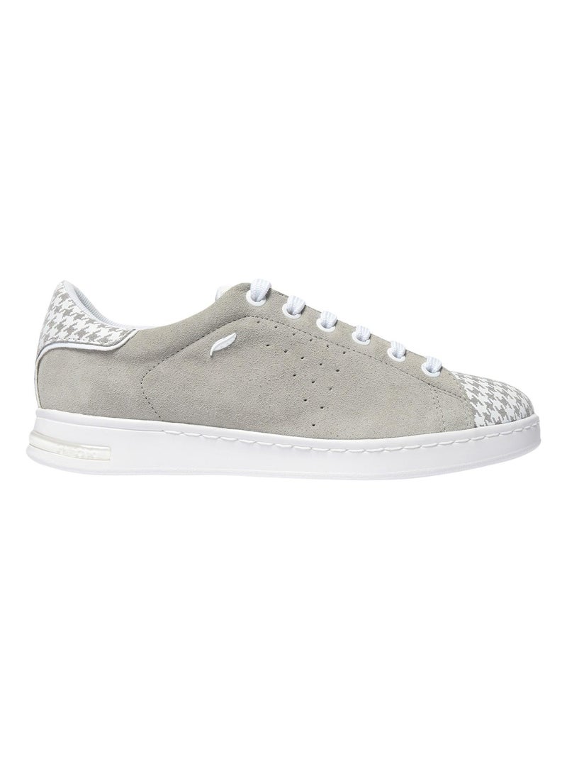 Basket Geox D JAYSEN A - SUEDE+PRN.GOA.SUE Gris - Kiabi