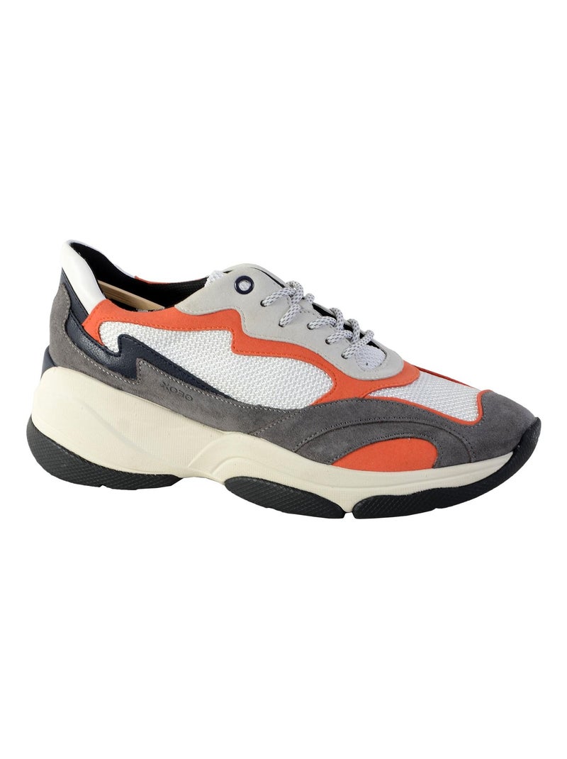 Basket Geox D Kirya B- Suede+Mesh Gris - Kiabi