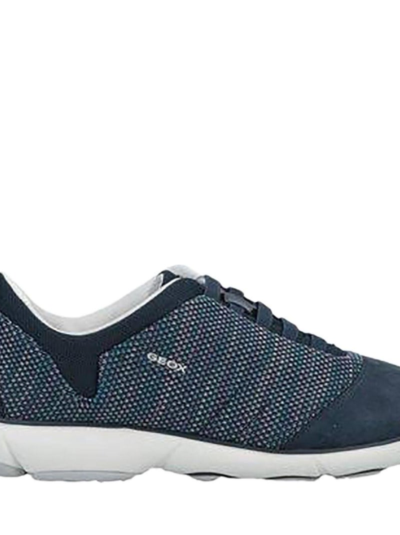 Basket Geox D Nebula. C - KNITT.TEXT. + SUEDE Bleu - Kiabi