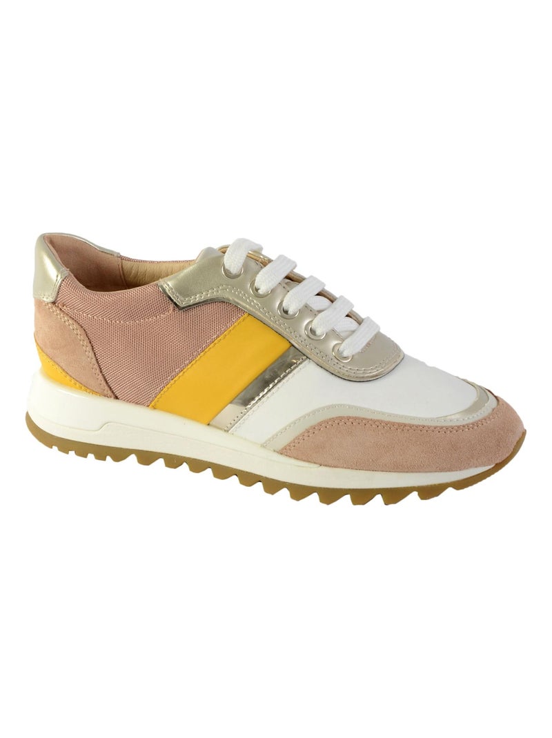 Basket Geox D Tabelya A-Metal.Syn+Nappa Beige - Kiabi