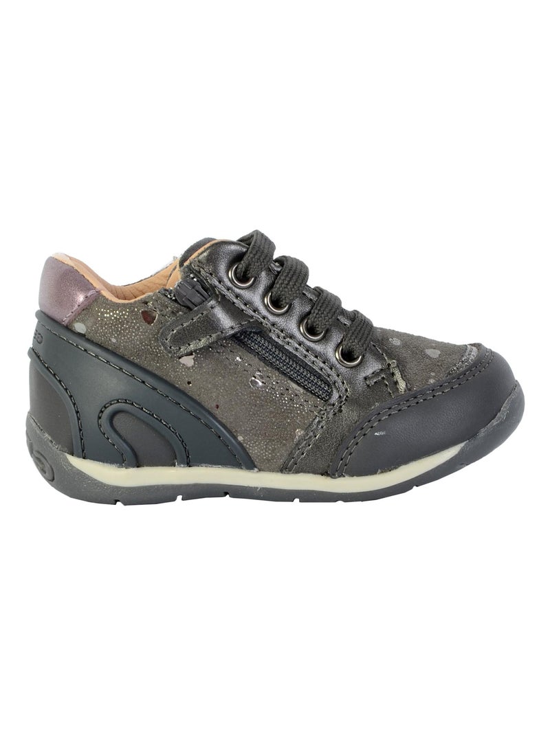 Basket Geox Enfant Each Gris - Kiabi