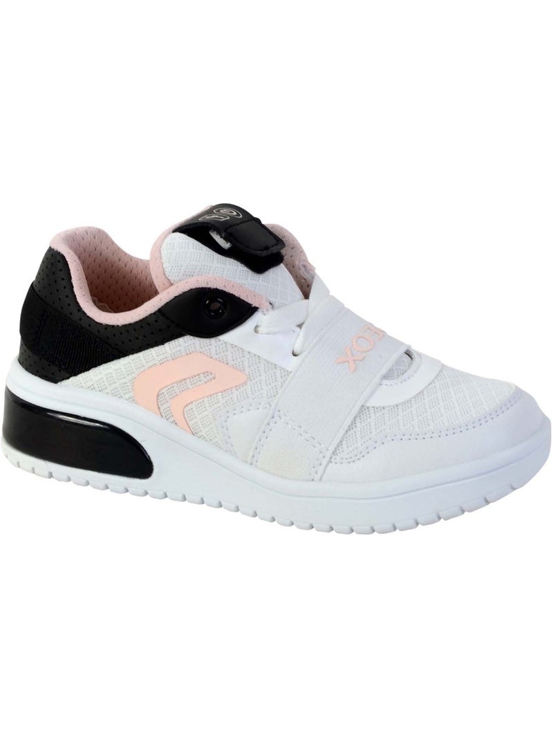 Basket Geox J Xled G. A - MESH+TUMBL.SYN Blanc - Kiabi