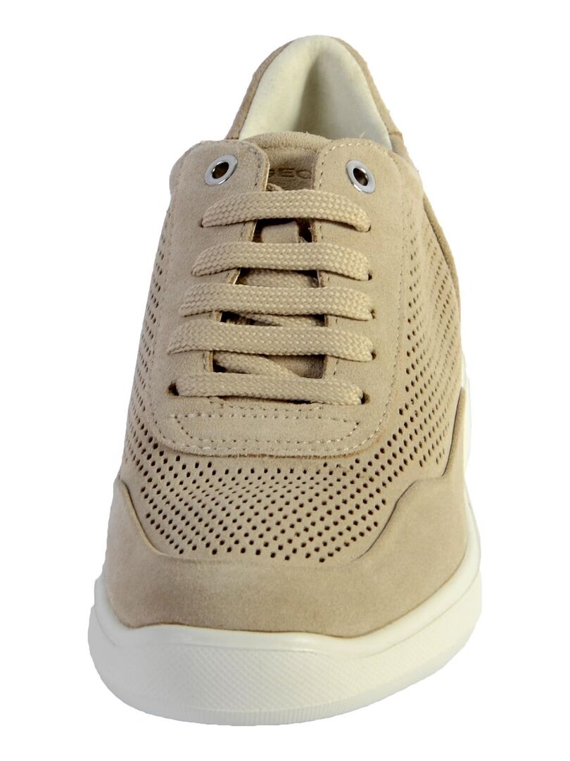 Basket Geox Rubidia Nappa Gris - Kiabi