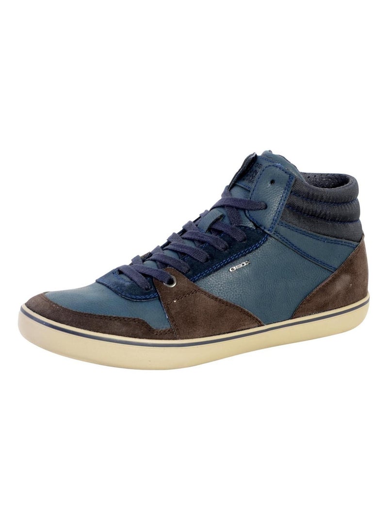 Basket Geox U Box J Dark Coffee Navy Marron - Kiabi