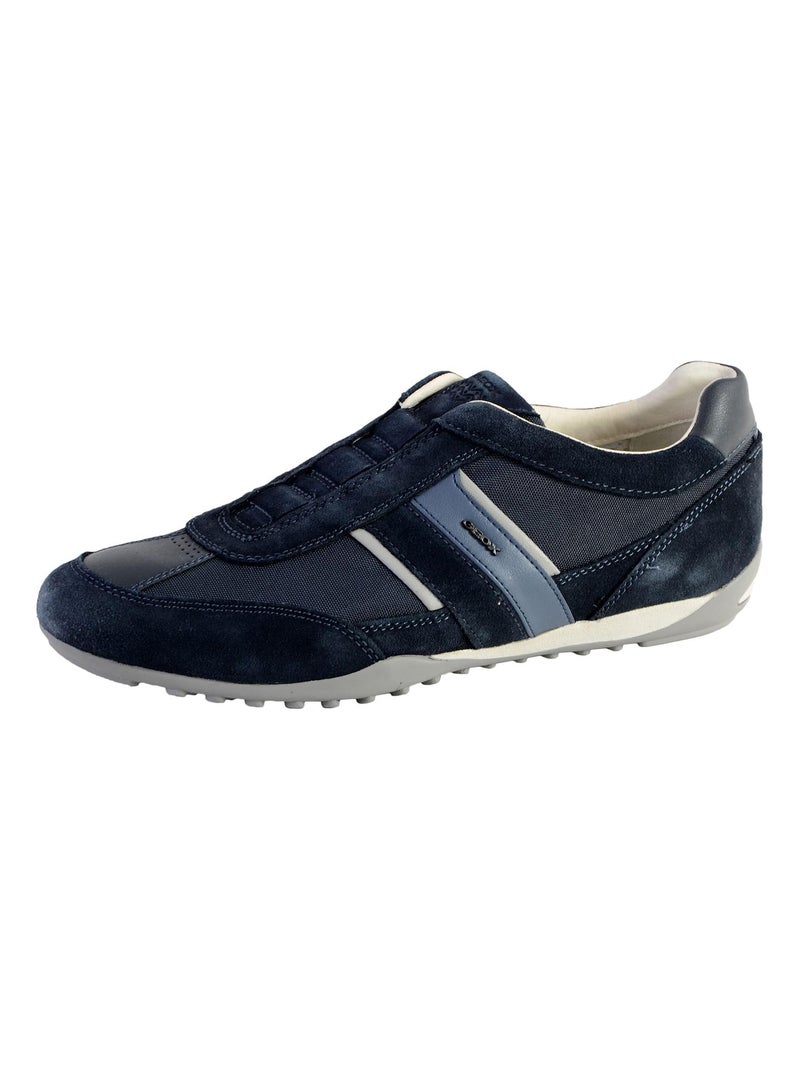 Basket Geox U Wells A - Suede+Wax.GBK Bleu - Kiabi