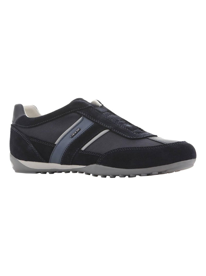 Basket Geox U Wells A - Suede+Wax.GBK Bleu - Kiabi