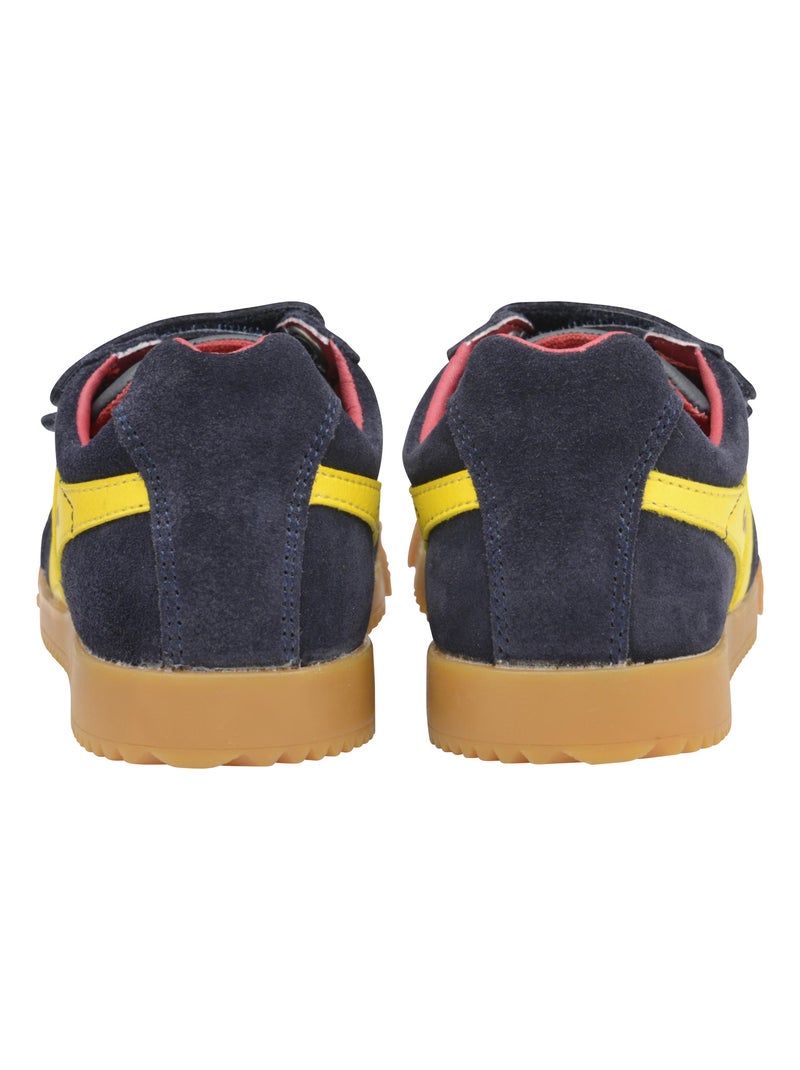 Basket Gola Enfant Harrier Velcro Bleu - Kiabi