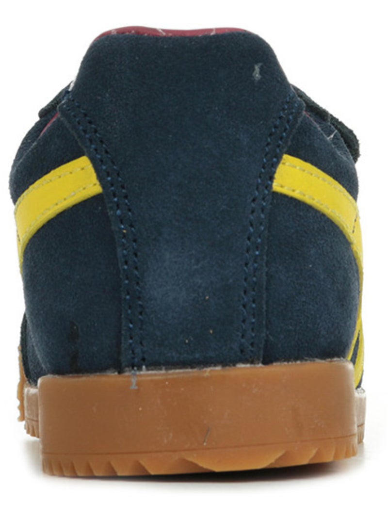 Basket Gola Enfant Harrier Velcro Bleu Jaune - Kiabi