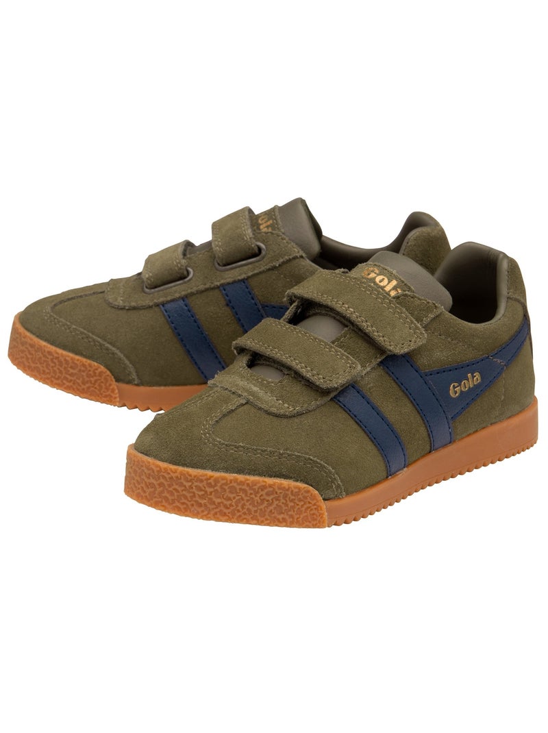Basket Gola Enfant Harrier Velcro Vert - Kiabi