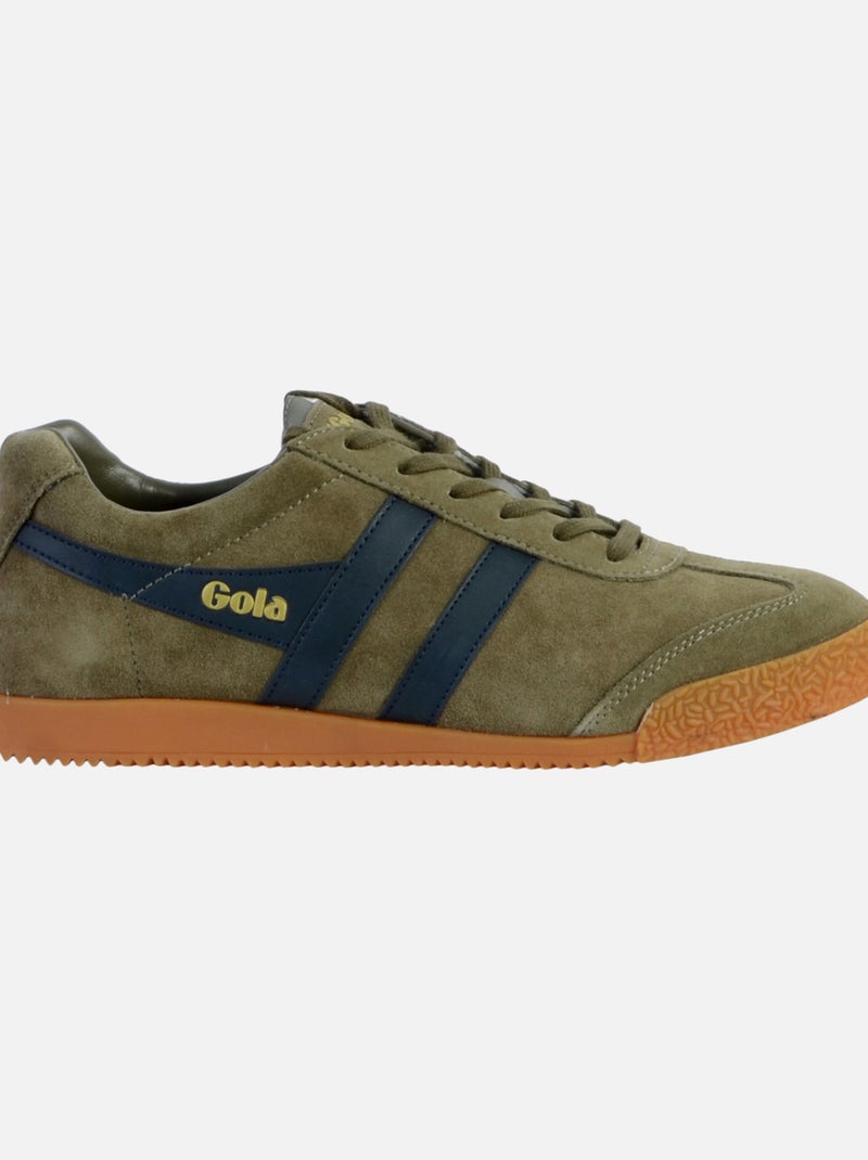 Basket Gola Harrier Suede Vert - Kiabi