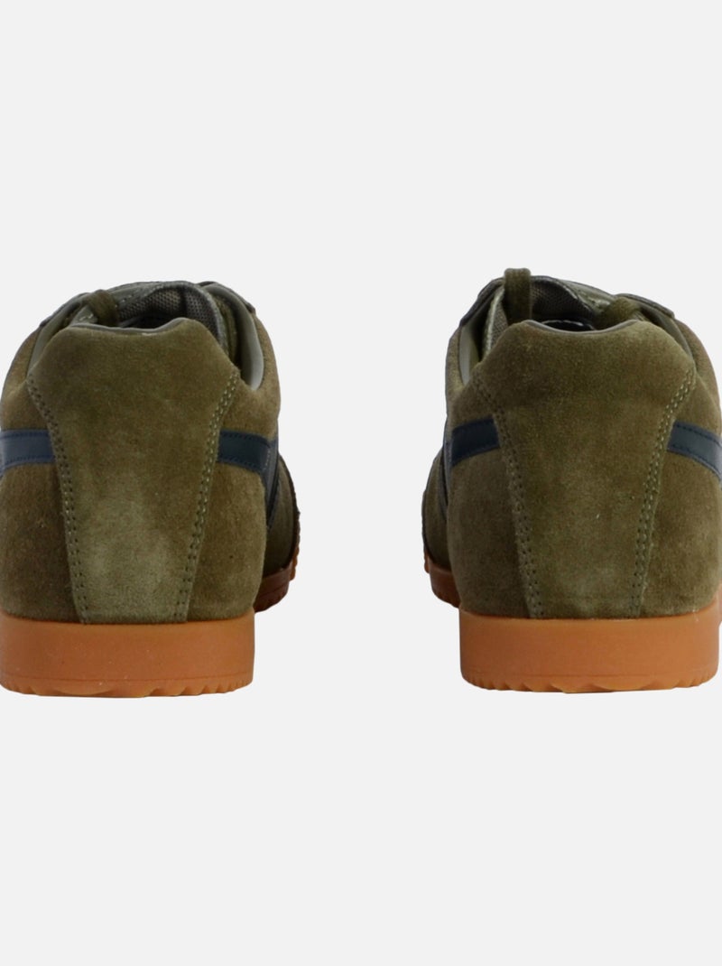 Basket Gola Harrier Suede Vert - Kiabi