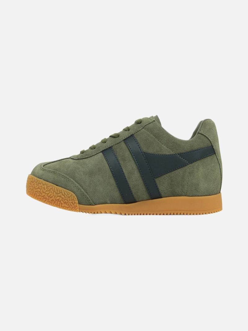 Basket Gola Harrier Suede Vert - Kiabi