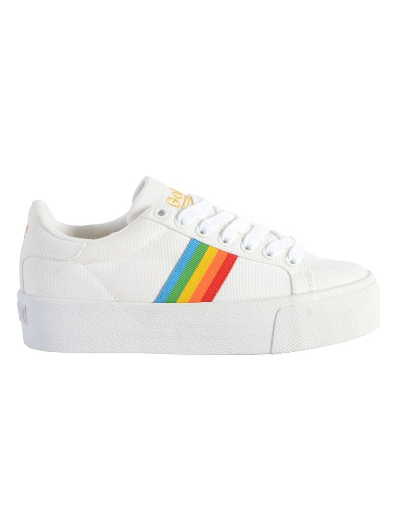 Basket Gola Orchid Platform Rainbow Blanc - Kiabi