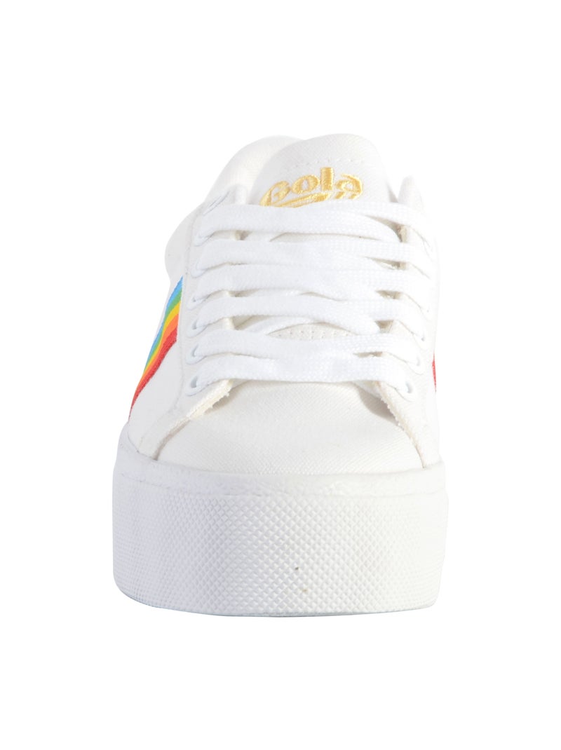 Basket Gola Orchid Platform Rainbow Blanc - Kiabi