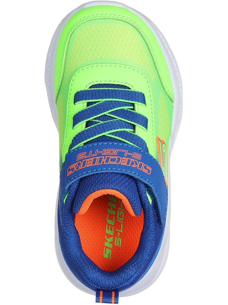 Basket Junior à Scratch Skechers Krendox Bleu - Kiabi